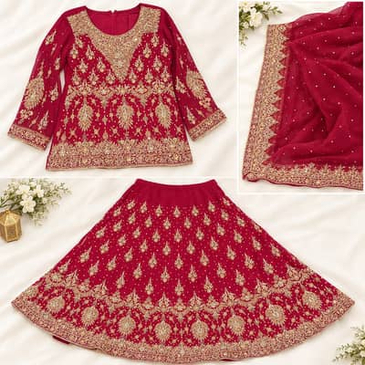 wine red bridal dress