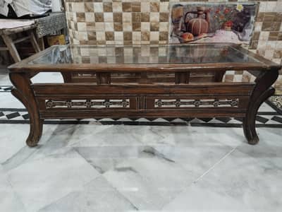 imported wood table negotiable