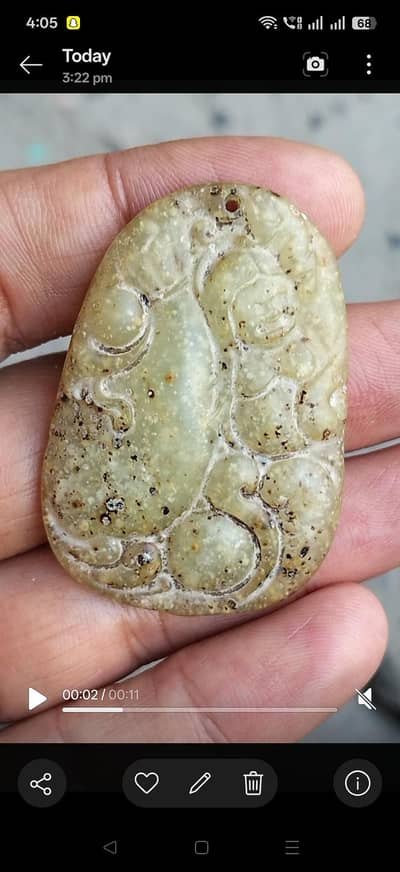 antique jade pendant