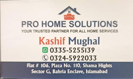 All services Behria enclave islamabad Pro Home Solution