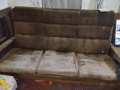 5 seater lakadi ka sofa