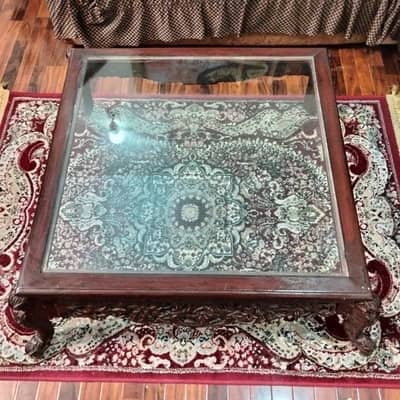 Chinioti Table Set 3 piece Heavy Carving Supply  Abbottabad