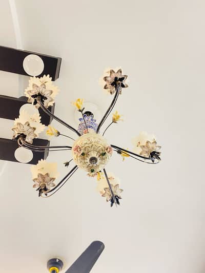 Luxury Floral Ceramic Chandelier