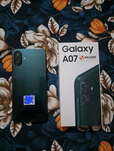 Samsung a07 with box 3 months warranty remaining condition 10/10