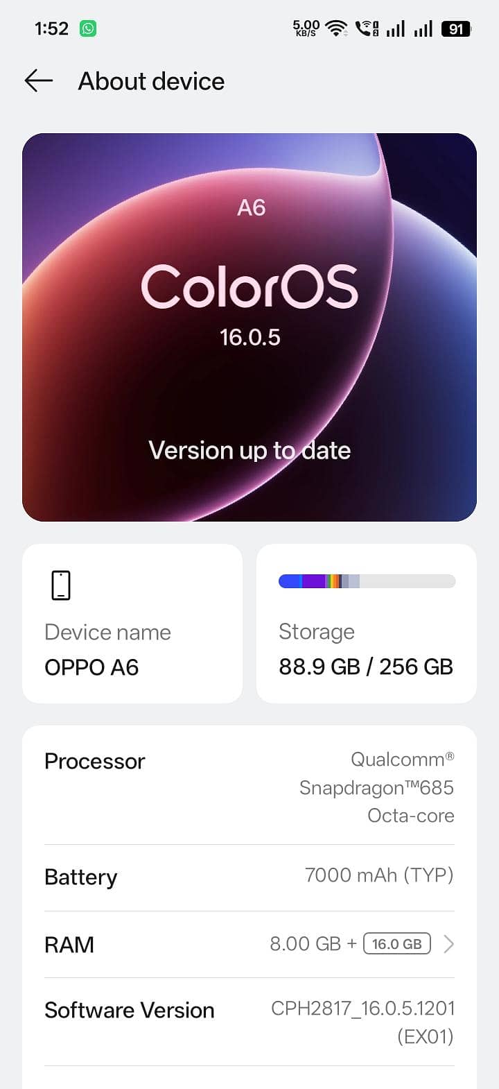 OPPO A6 0