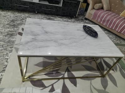 centre Table branded with marble top