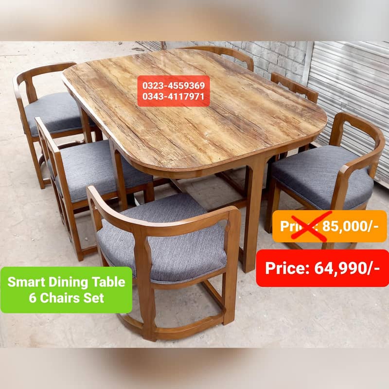 Dining table / Smart dining table / round table dining set / table 6