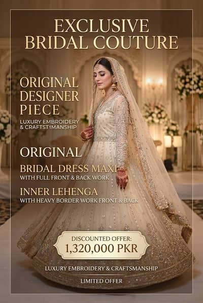 Bridal dress.