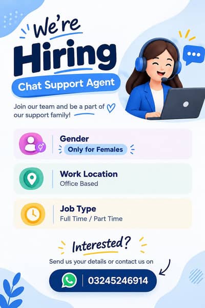 Need Chat Support Agents