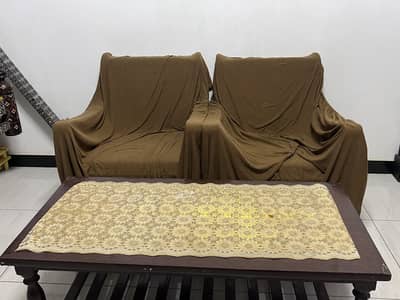 Sheesham Sofa 5 seater with centre table