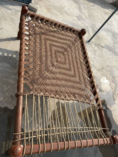 Wooden charpai