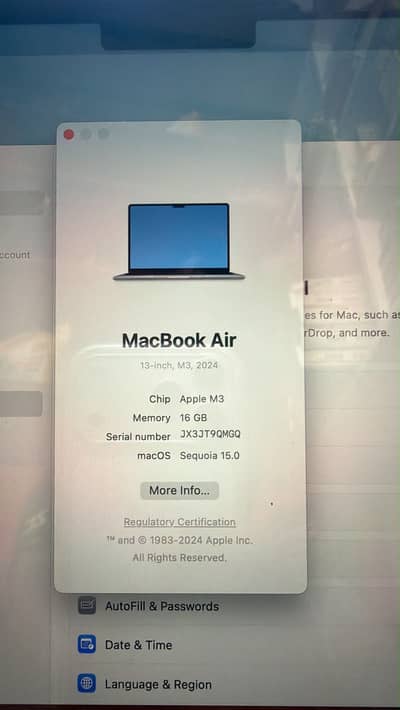 Apple MacBook Air M3 16/512