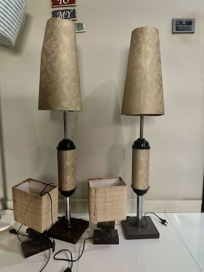 Four Lamps for Sale (2 floor lamps 2 bed side)