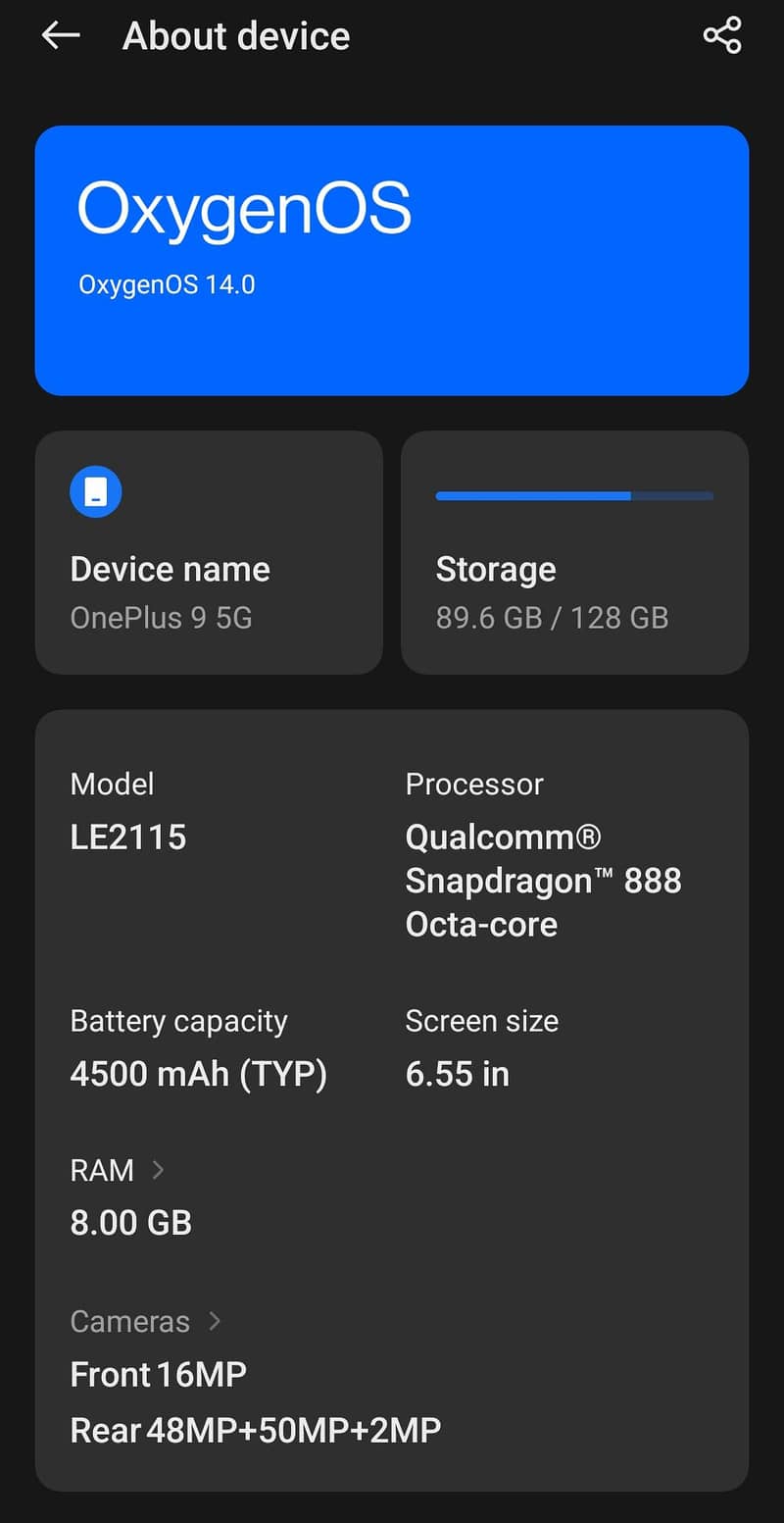 One Plus 9 5