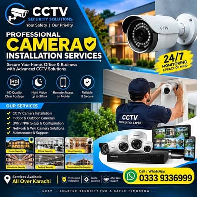 Professional CCTV Camera Installation & Security Solutions Service