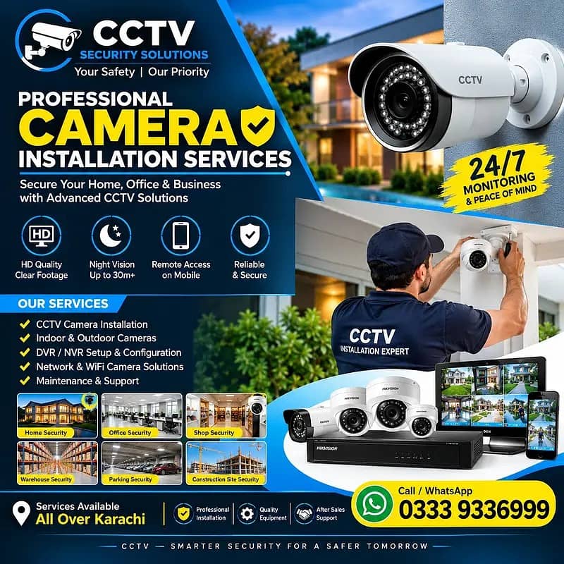 Camera CCTV Camera Installation & Security Solutions Service 0