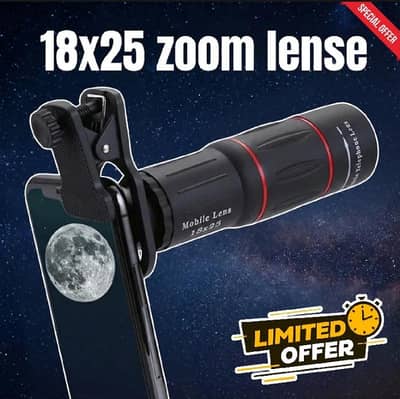 Apexel 18X25 Mobile Zoom Telescope Lens with Clip