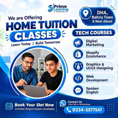 Home Tutor for IT/Computer Courses for Bahria Town & DHA