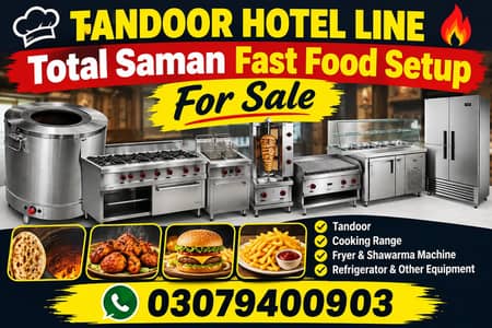 Tandoor Hotel for sale | Fast Food Setup for sale