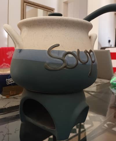 6 Bowls + Big Soup Bowl with stand
