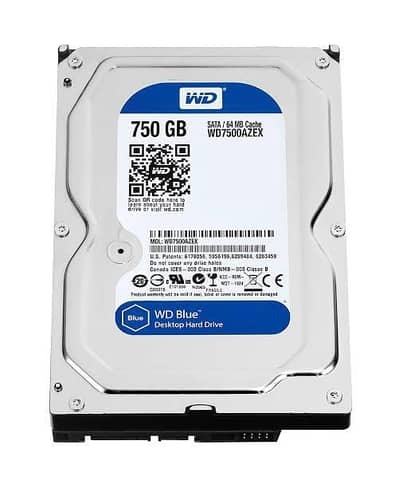 wd sata hhd 750GB