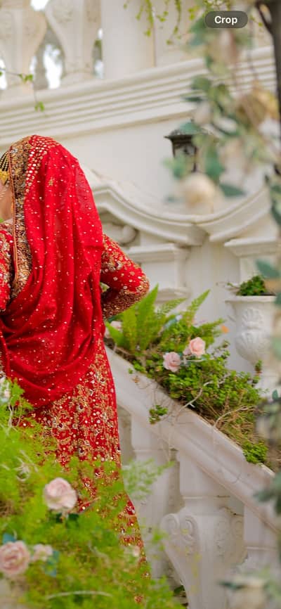 Designer bridal dress for sale, wore once for 3 hours.