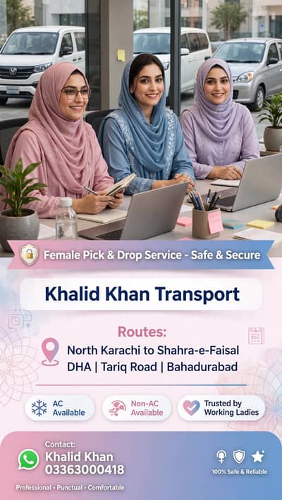 Pick & Drop Service | Office, picnic & Home Transport | All Karachi