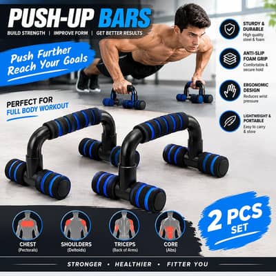Push Up Bars Pair for Home Gym Workout