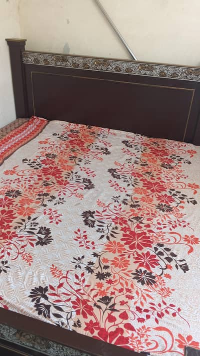 Double bed with mattress