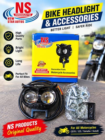 Motorcycle LED Light for CD 70, 125 & Other Bikes