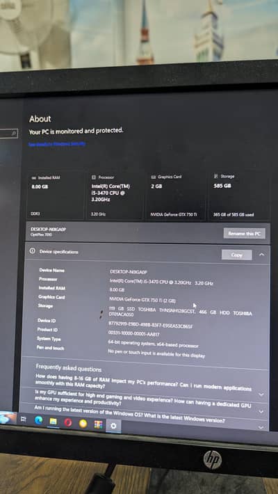 Core i5 3rd Generation 2 gb GTX 750 Ti Complete Setup