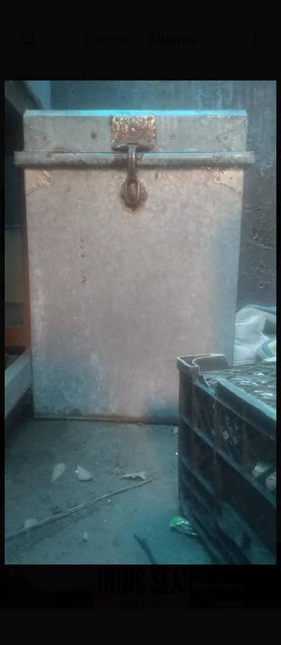 STEEL HEAVY DUTY TRUNK GOOD CONDITION