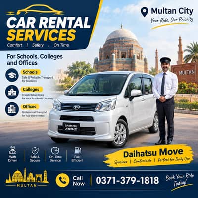 SafeRide Multan Car Rental services in Multan