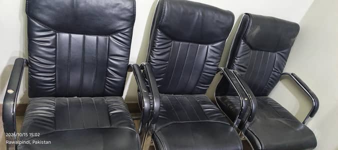 19 office used chairs and 10 monitors mix