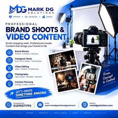 Brand Shoots and Events and web development marketing