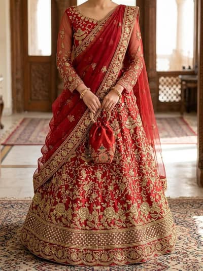 Red Bridal Lehnga | Wedding dress | Premium lehanga