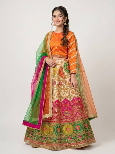Mehndi Lehnga Choli