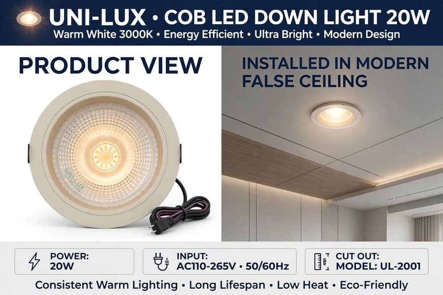 Led cob down light 1