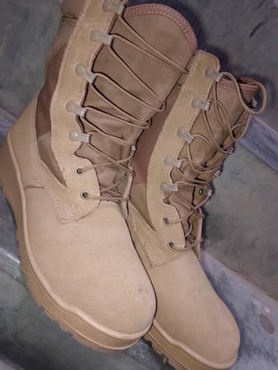 Military-style Tactical Combat Boots.