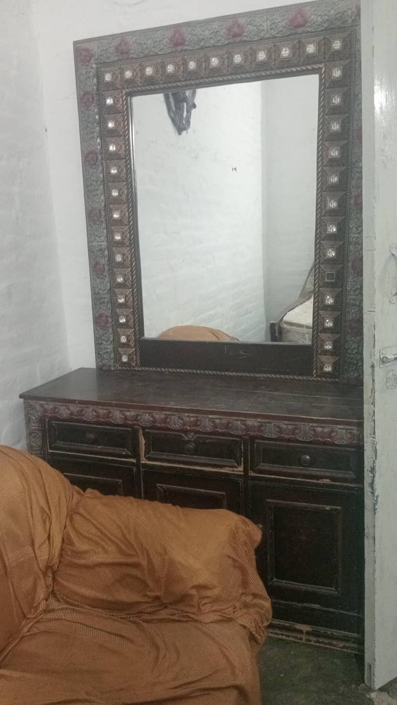 bed set dressing table side table showcase 0