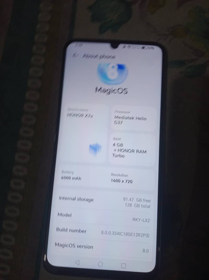 Honor X7a 1