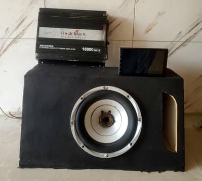 Woofer with Amplifier and LCD Multimedia screen
