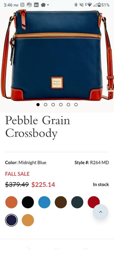  Authentic Dooney & Bourke Designer Handbag –