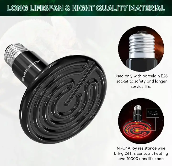 Ceramic Heat Emitter  ( 75 w ) — photo 4