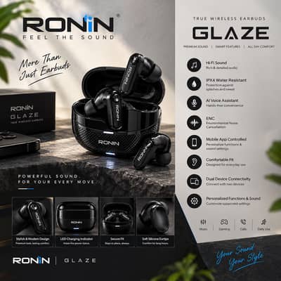RONIN GLAZE – True Wireless Earbuds 