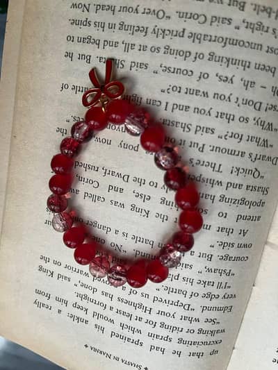 fancy beat bracelet with cute bow charm