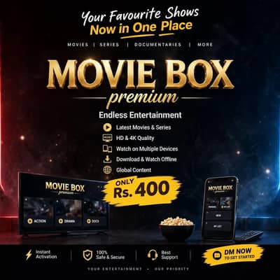 Movie box premium 100 rupees.