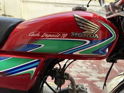 Honda CD 70 2018 Model Jenuine Fuel Tank With Side Covers
