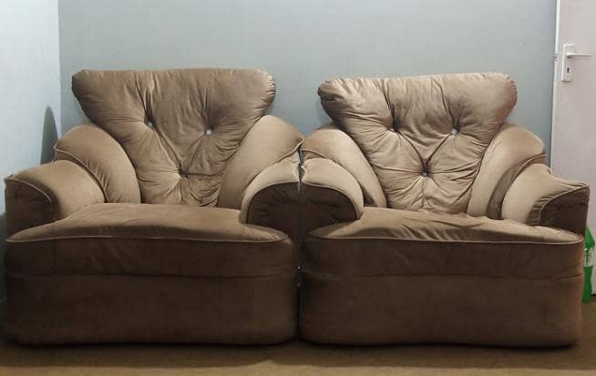 sofa sett light grown colour 2