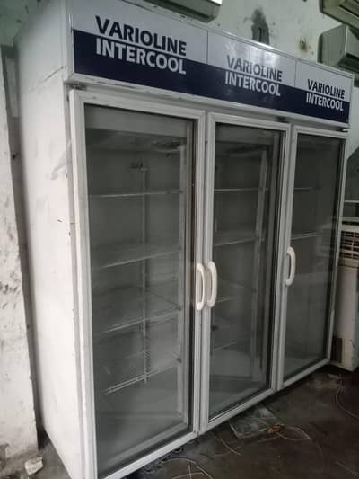 Commercial 3 Door Glass Refrigerator – Varioline Intercool